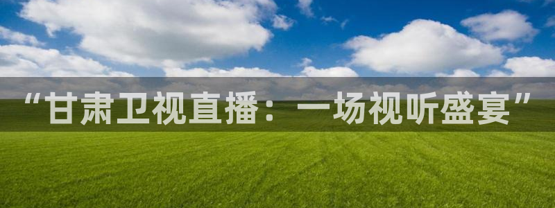 88看球免费直播官网：“甘肃卫视直播：一场视听盛宴”
